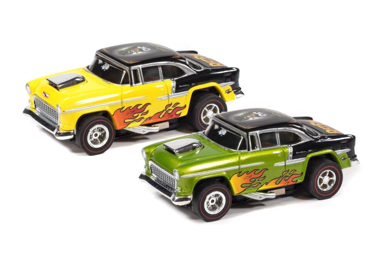 Auto World SC426-3 Xtraction 1955 Chevy Bel Air Rat Fink HO Scale Slot Cars