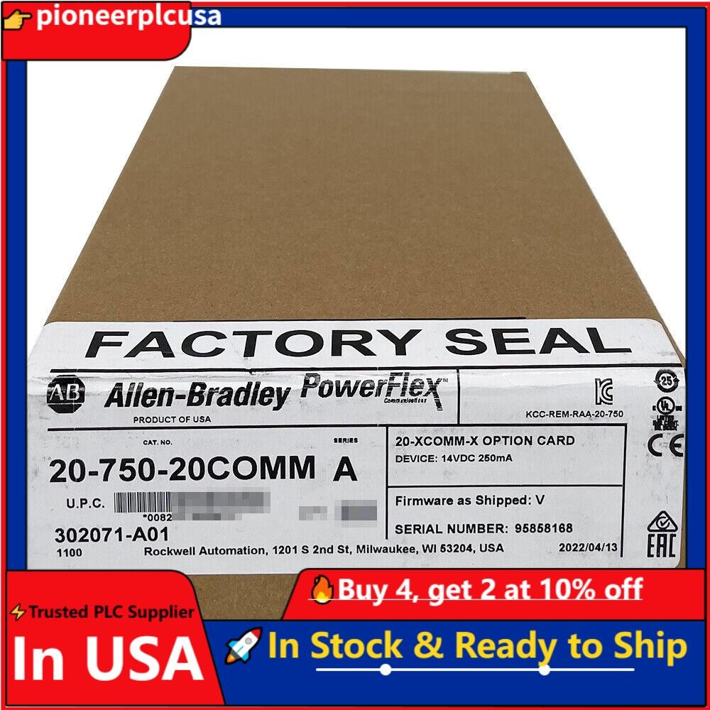 Newest Allen-Bradley 20-750-20COMM PowerFlex Inverter Communication Card