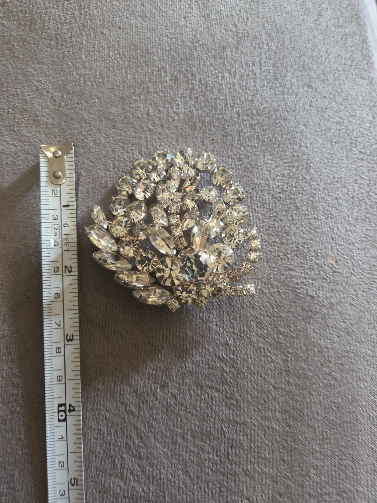 Lucille Ball Owned & Worn Stunning Rhinestone 3inch Pin from Sydney Guilaroff Lucille Ball Owned & Worn Stunning Rhinestone 3inch Pin from Sydney Guilaroff