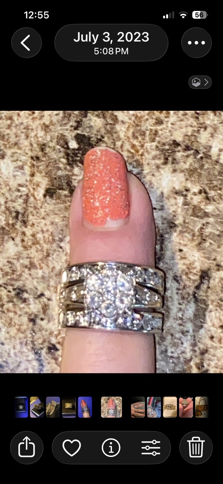4.1 Carat -custom-Made ￼One Of A Kind White Gold Diamond Ring