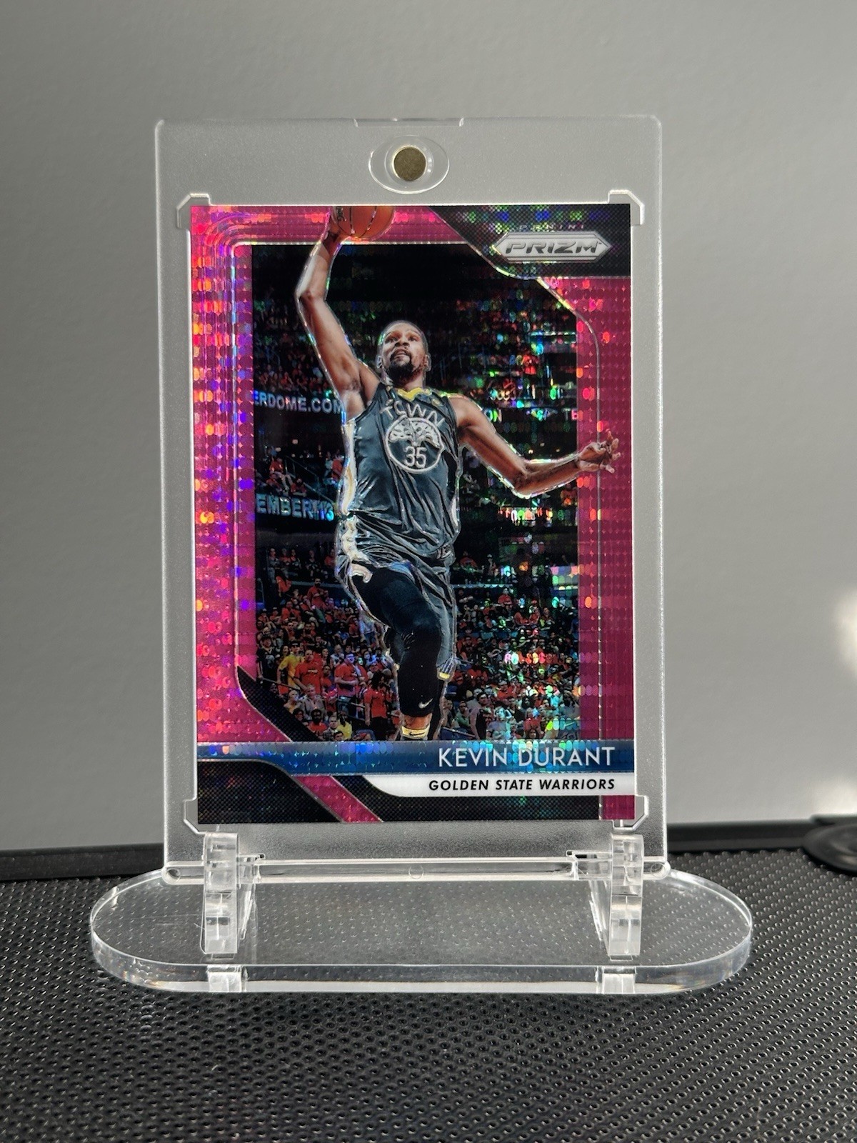2018-19 Panini Prizm - Kevin Durant #252 Pink Pulsar /42 Warriors