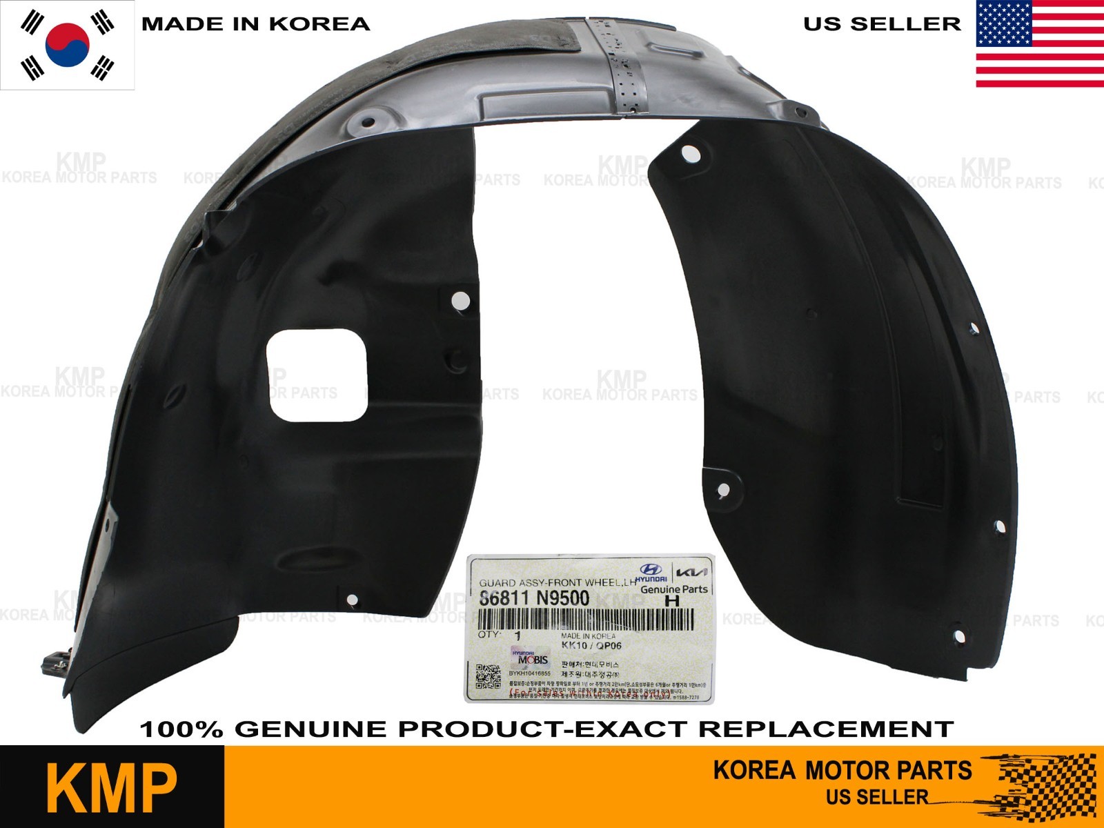 Genuine⭐ Front Fender Liner LEFT Driver for 2025 2026 Hyundai Tucson 86811-N9500