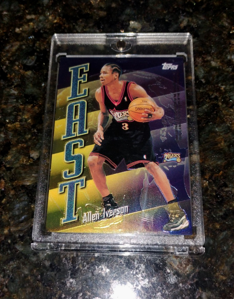 Allen Iverson Gary Payton 1998-99 Topps East West #EW9 Legends HOF Rare SP Allen Iverson Gary Payton 1998-99 Topps East West #EW9 Legends HOF Rare SP