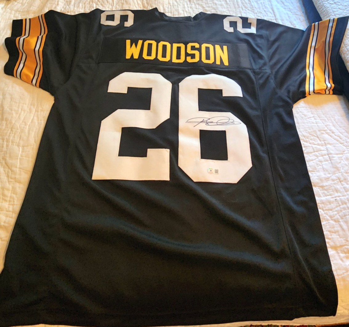 AUTOGRAPHED ROD WOODSON PITTSBURG STEELERS JERSEY HOF with BECKETT HOLOGRAM COA