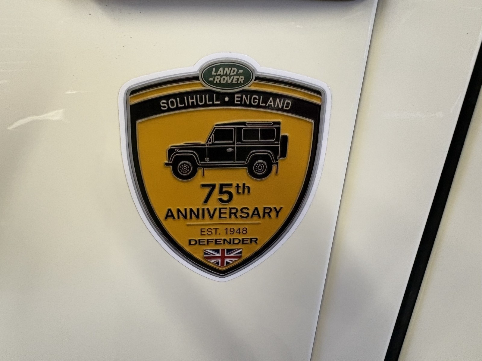 Land Rover Defender 90 decal, badge 75th Anniversary, logo Rare  Limited Edition