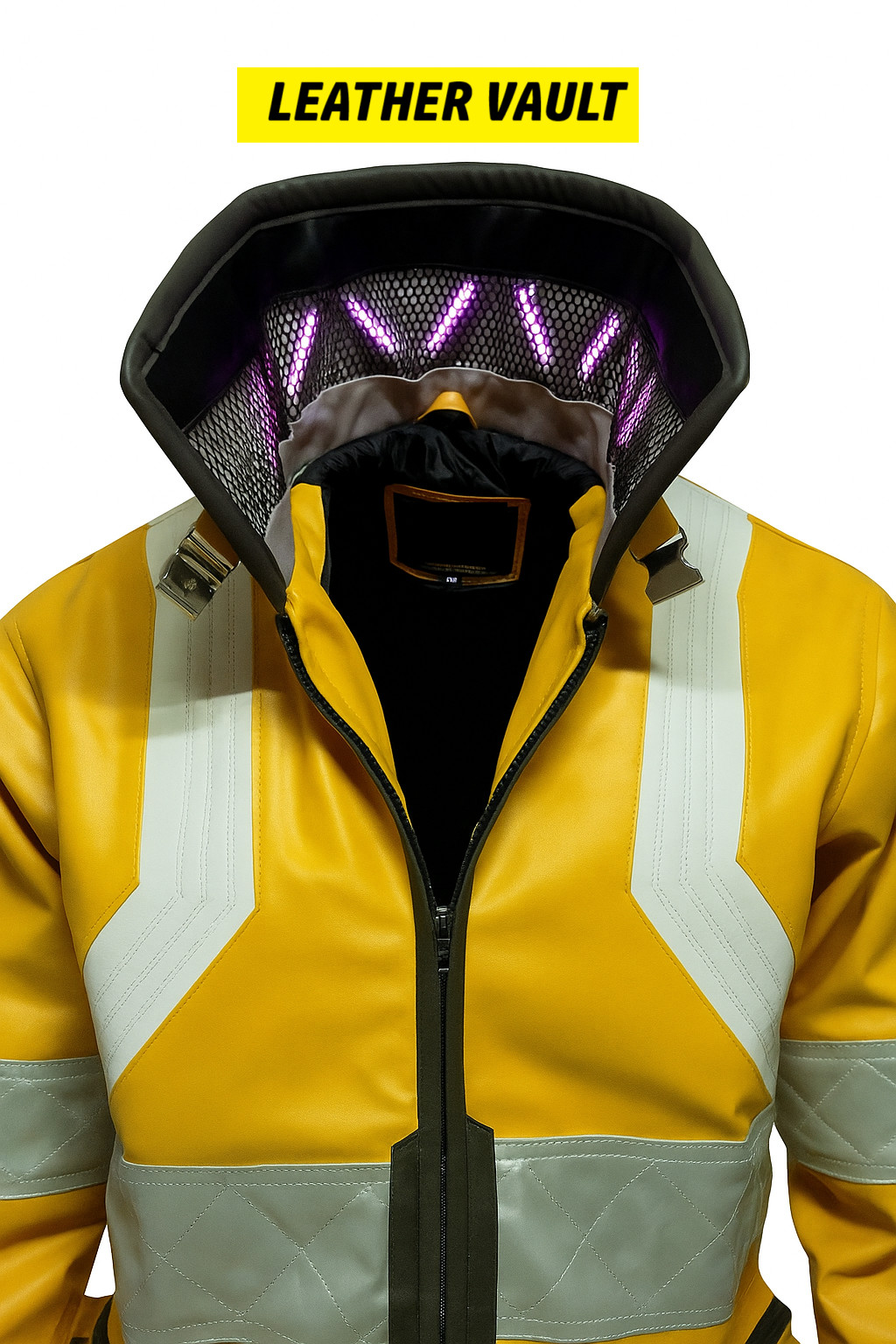 New Men's David Martinez Cyberpunk 2077 yellow Edgerunner cosplay leather jacket New Men's David Martinez Cyberpunk 2077 yellow Edgerunner cosplay leather jacket