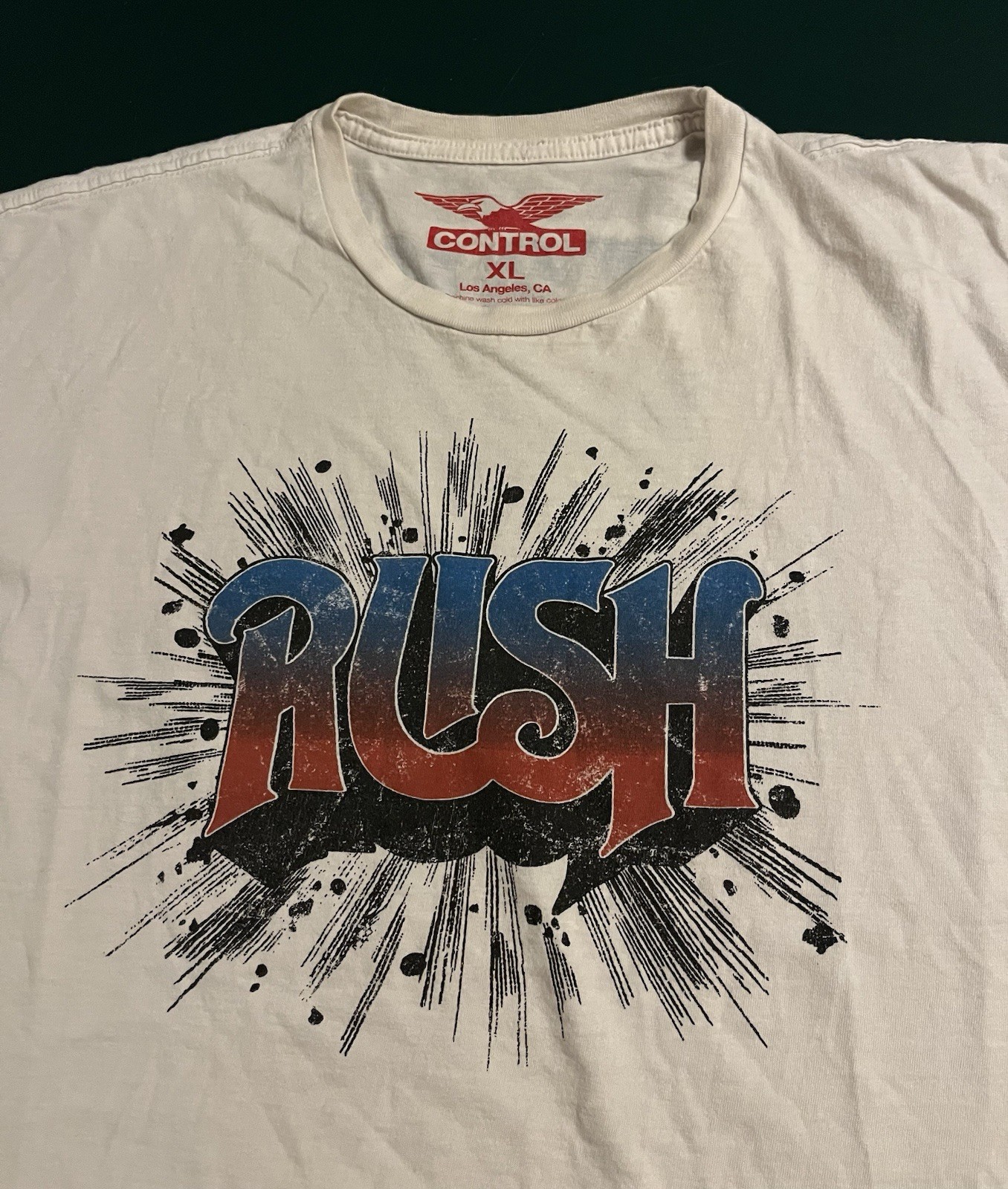 Vintage 2007 RUSH Control Industry LA Graphic Rock Band T-Shirt XL Tour Album Vintage 2007 RUSH Control Industry LA Graphic Rock Band T-Shirt XL Tour Album