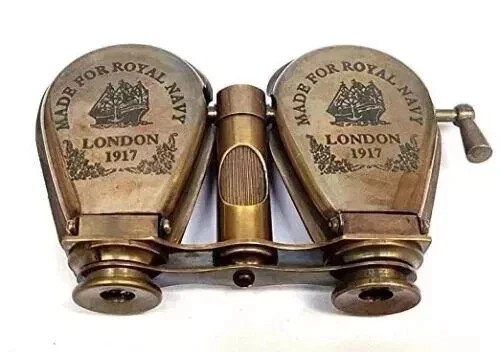 Victorian Vintage 1917 Brass Binoculars Antique Opera Glasses for gift