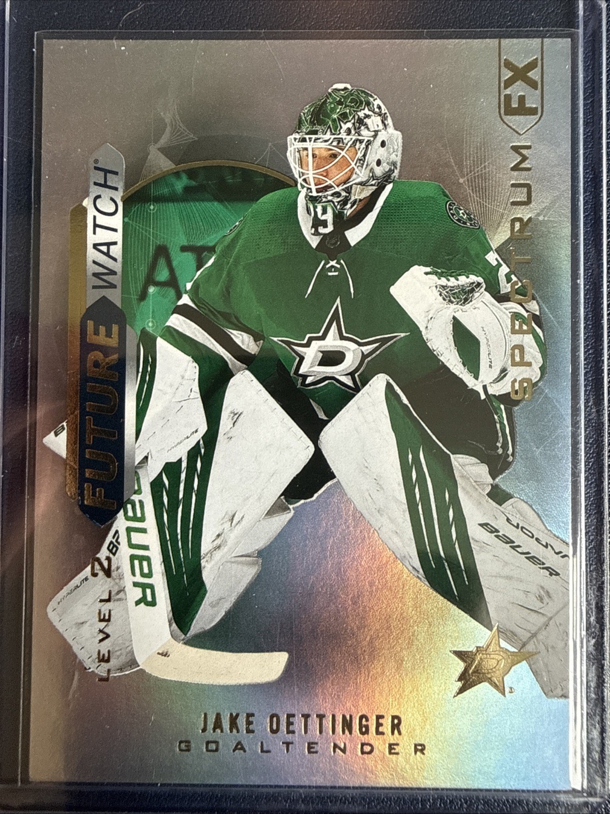 2020-21 SP Authentic - Level2 Spectrum Fx Future Watch Jake Oettinger #S-85 (RC) 2020-21 SP Authentic - Level2 Spectrum Fx Future Watch Jake Oettinger #S-85 (RC)