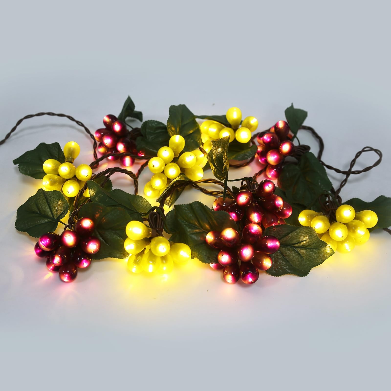 MAKELONG Grape Vine String Lights, 100 LED Grape Lights, Fruit String Lights for MAKELONG Grape Vine String Lights, 100 LED Grape Lights, Fruit String Lights for