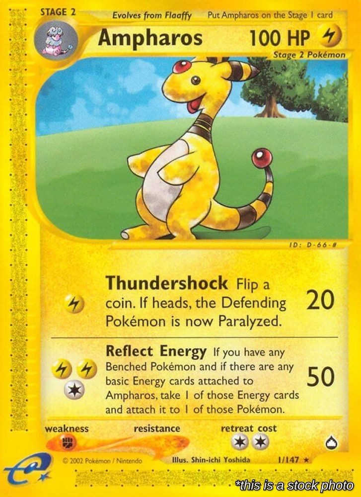Ampharos 001/147 AQ Pokemon MP
