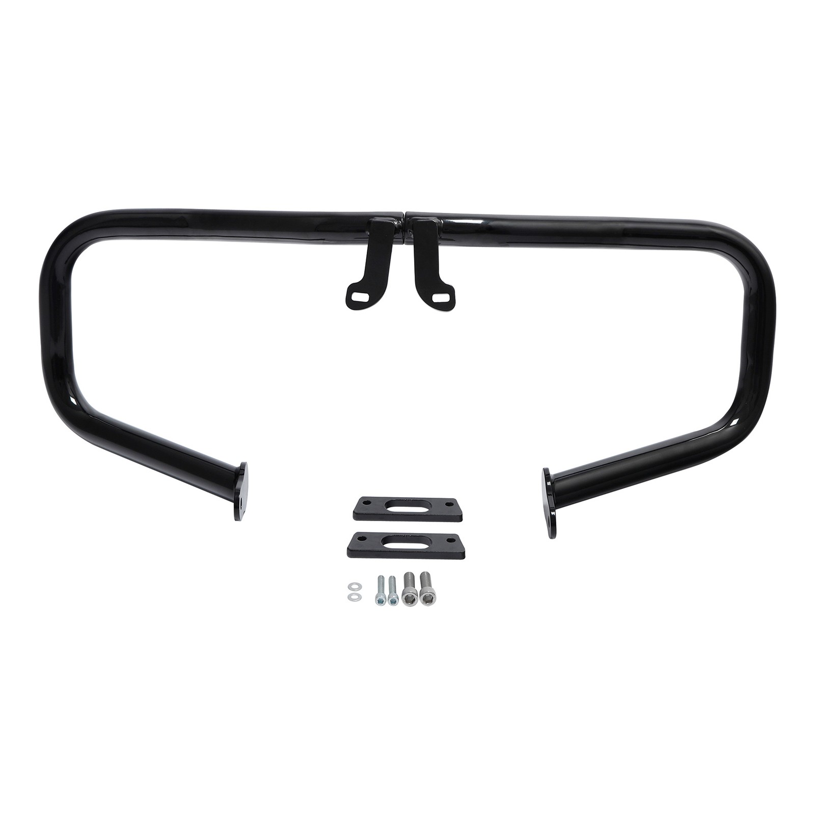 Black/Chrome Chopped Engine Guard Highway Crash Bar Fit For Harley Touring 14-24