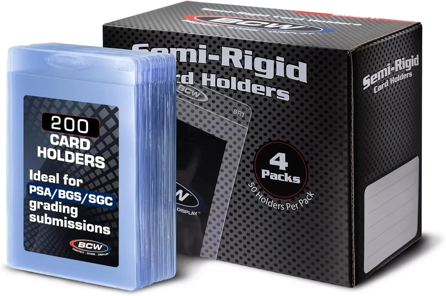 200 BCW Semi Rigid Card Holders 200 BCW Semi Rigid Card Holders