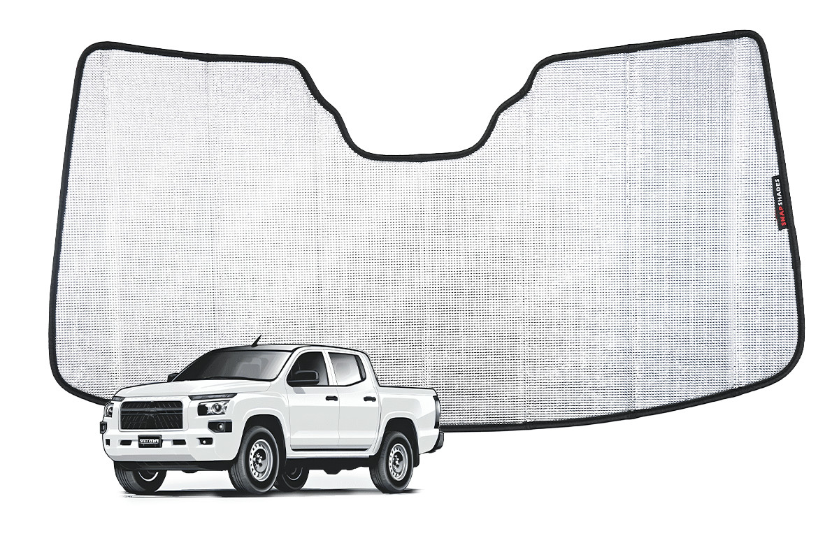 Genuine SNAPSHADES Front Windscreen Sun Shade for Mitsubishi Triton 6th Gen (...
