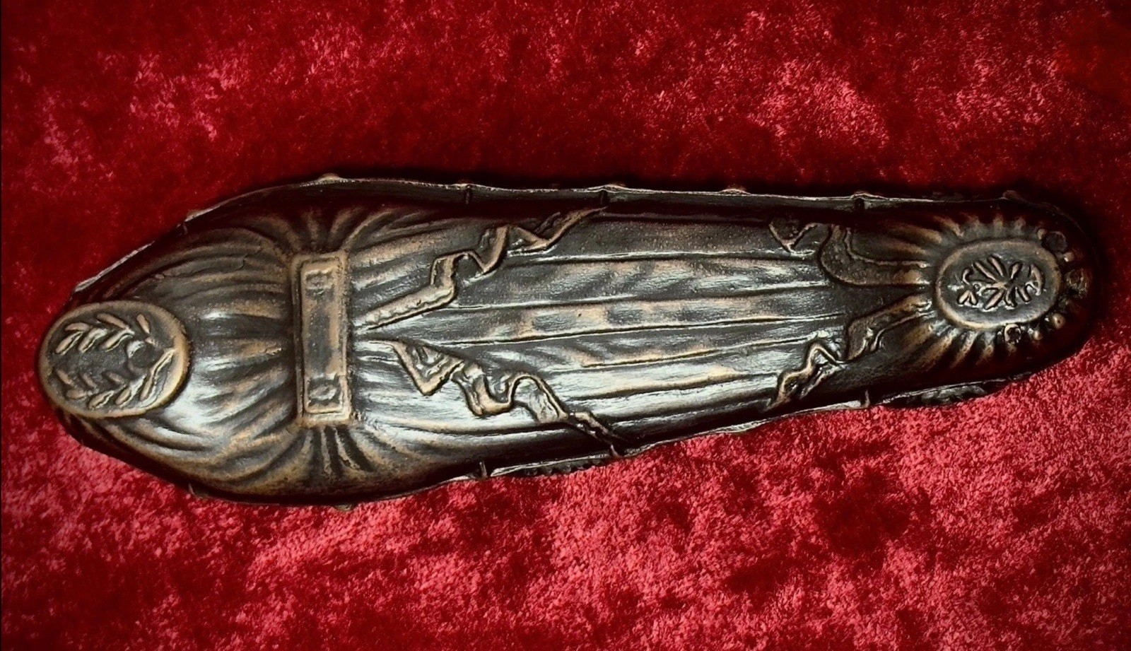 Fisk Crane and Breed Fisk Coffin Casket Rare Antique