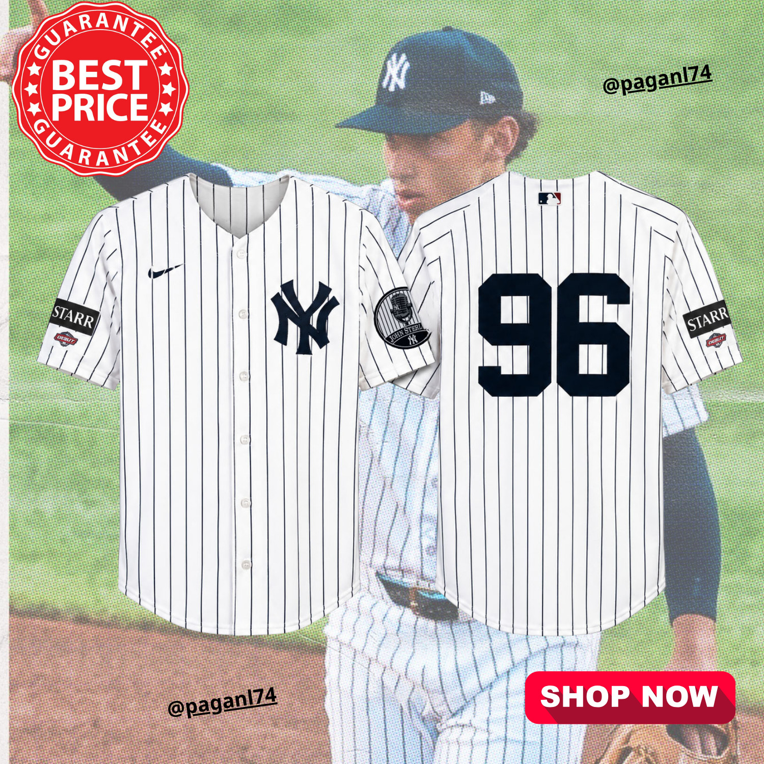 New York Yan,kees #96 George Lombard Jr. Baseball Jersey Printed 3D Debut S-5XL