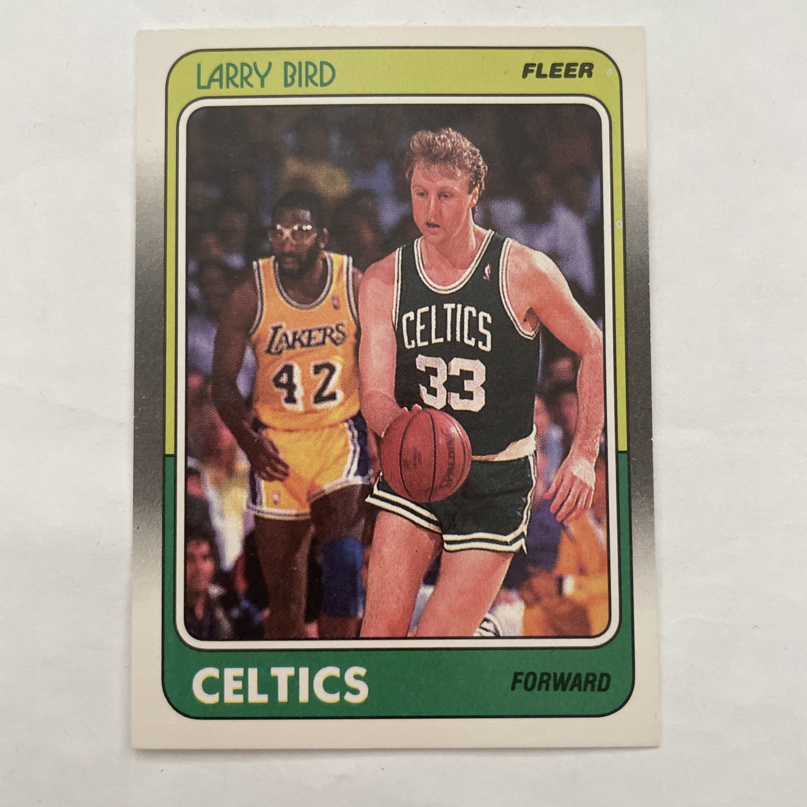 Fleer 1988 Larry Bird Boston Celtics Base Set Basketball Card #9 of 132 Fleer 1988 Larry Bird Boston Celtics Base Set Basketball Card #9 of 132
