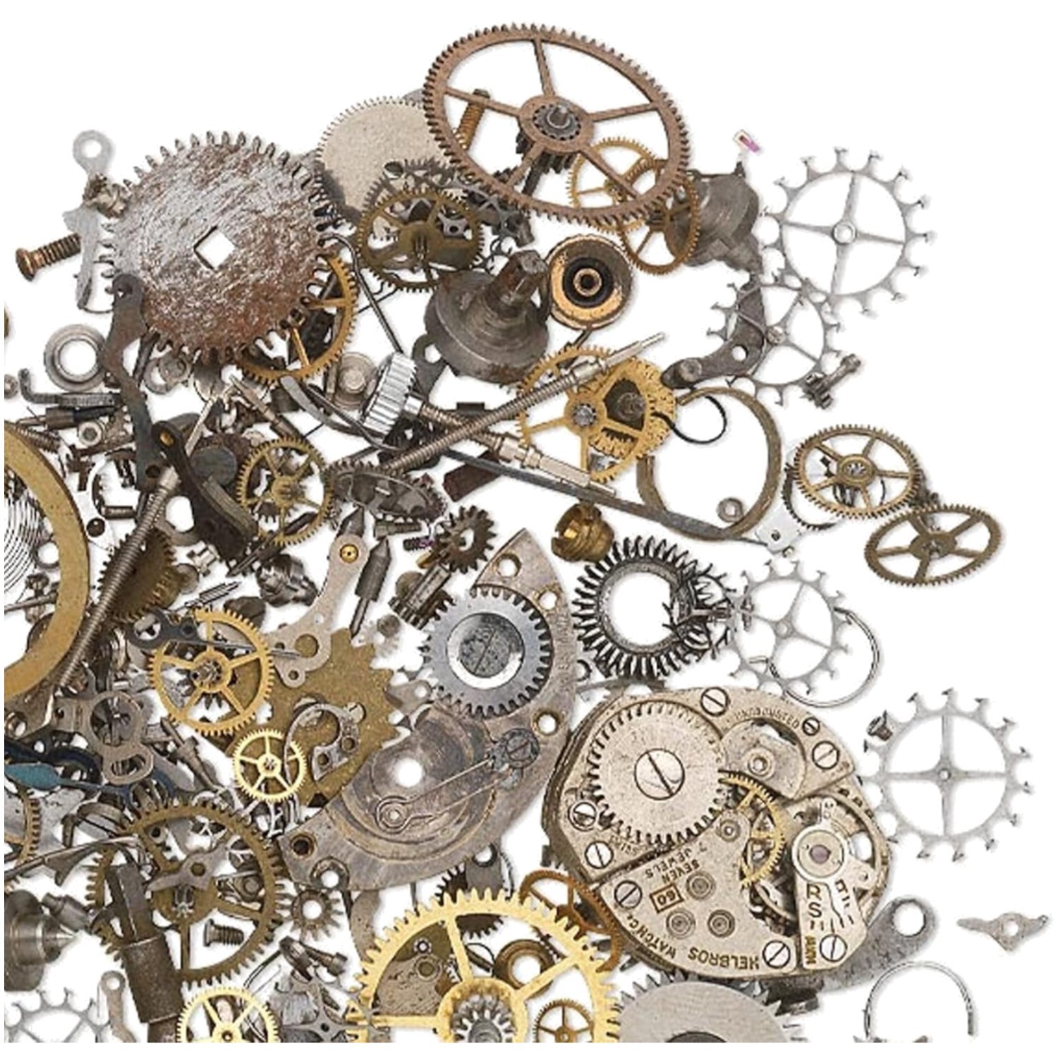 Mixed Metal Vintage Watch Components - 500+ Pieces Mixed Metal Vintage Watch Components - 500+ Pieces