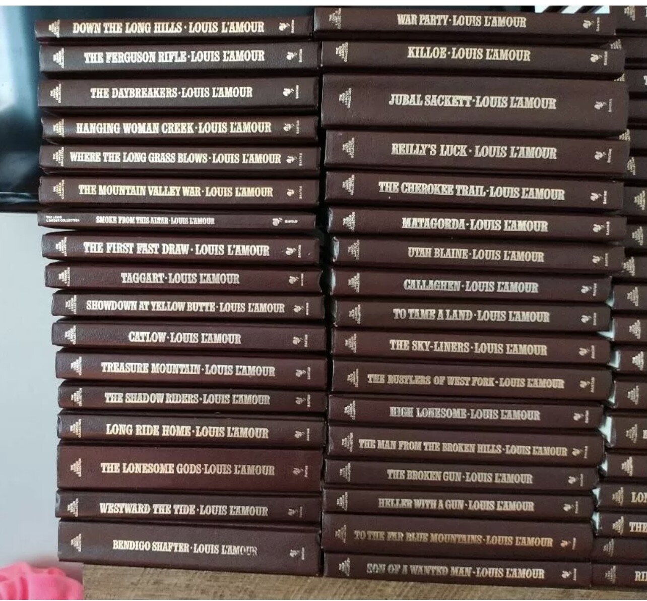 LOUIS L\'AMOUR LEATHERETTE BOOKS - YOU PICK YOUR TITLES - DROP DOWN MENU - LOUIS L\'AMOUR LEATHERETTE BOOKS - YOU PICK YOUR TITLES - DROP DOWN MENU -