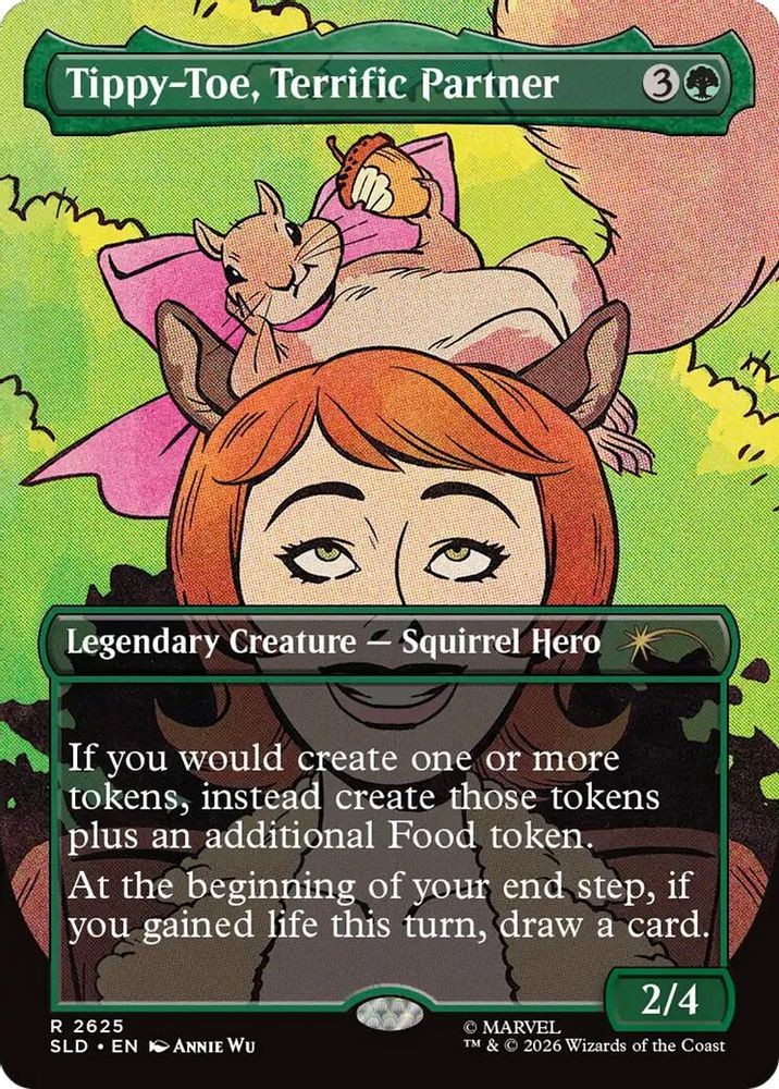2026 MTG: SLD - Tippy-Toe, Terrific Partner (#2625, Rare, Near Mint) NM