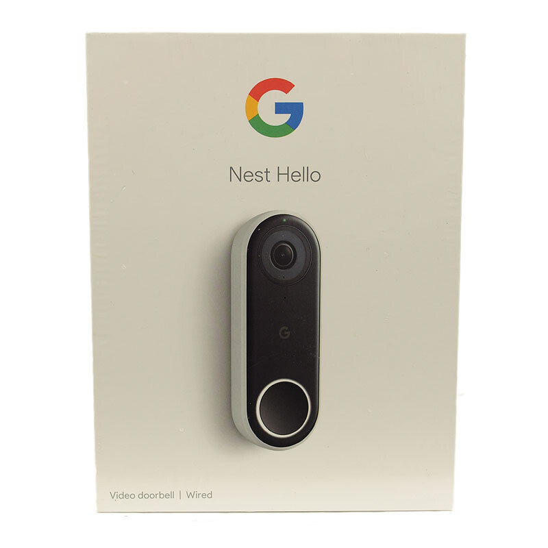 GOOGLE NEST Black HELLO VIDEO DOORBELL Wired NC5100US NEW SEALED