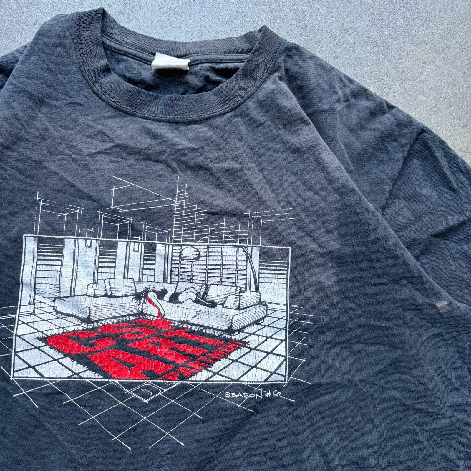 Vintage 2005-2006 Season 6 CSI Art Department TV Promo T Shirt - Anvil Tag Large