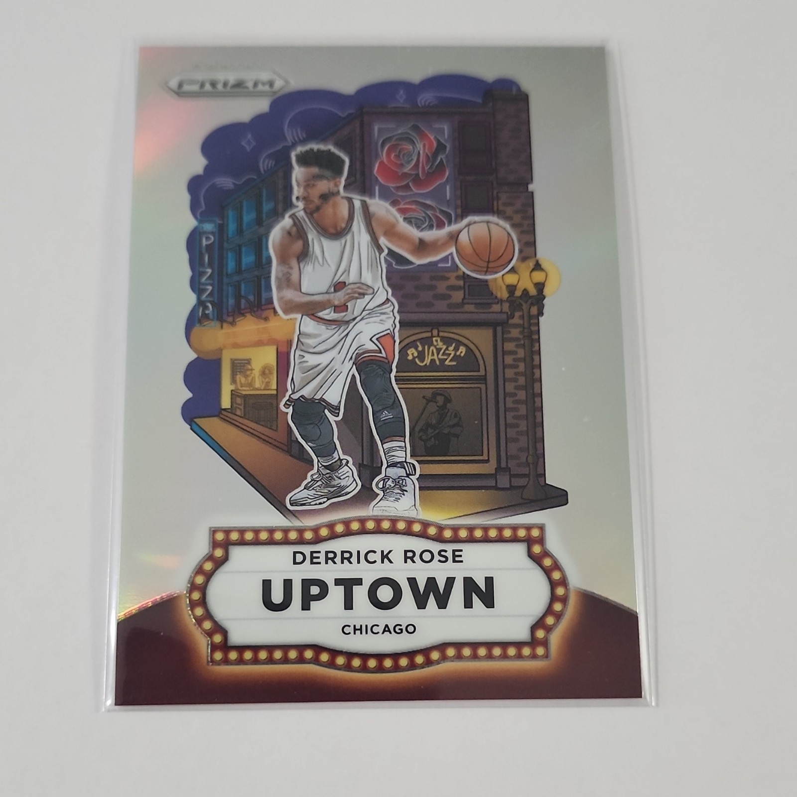 Panini 2025-26 Prizm Basketball Uptown Insert No. 2 Derrick Rose Bulls