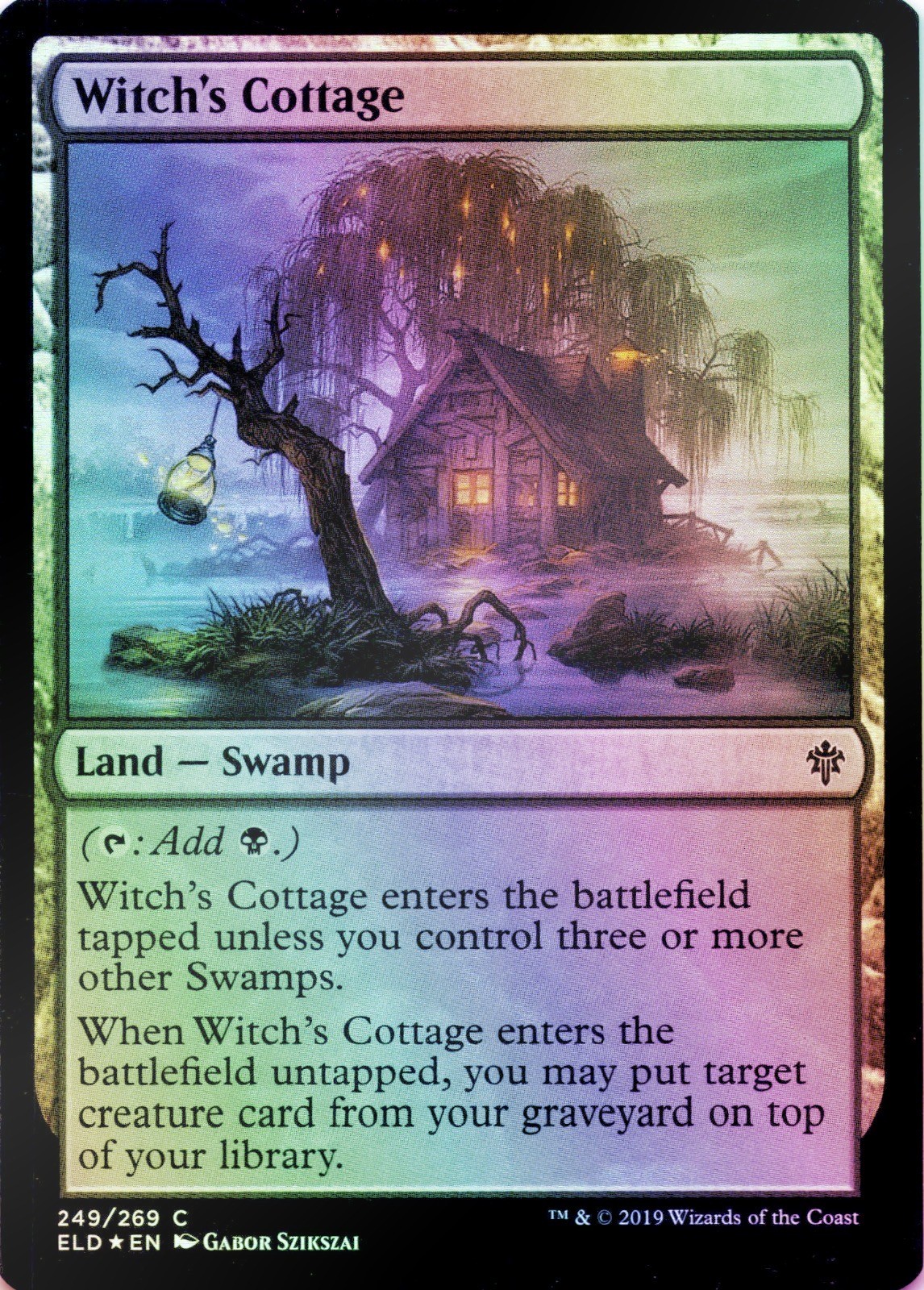 Witch\'s Cottage (FOIL) ELD #249 Throne of Eldraine Magic: The Gathering NM
