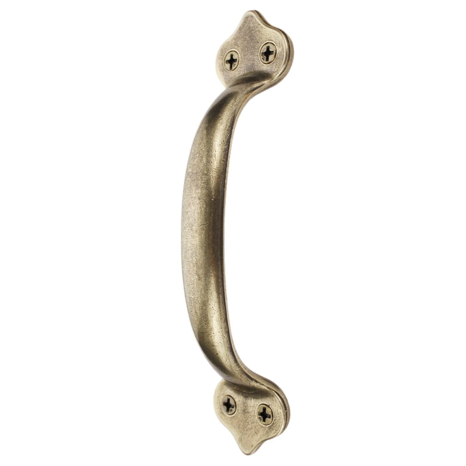 Vintage Solid Brass Pulls, Antique Copper|Rustic Barn Door Grab Handles|Kitch...