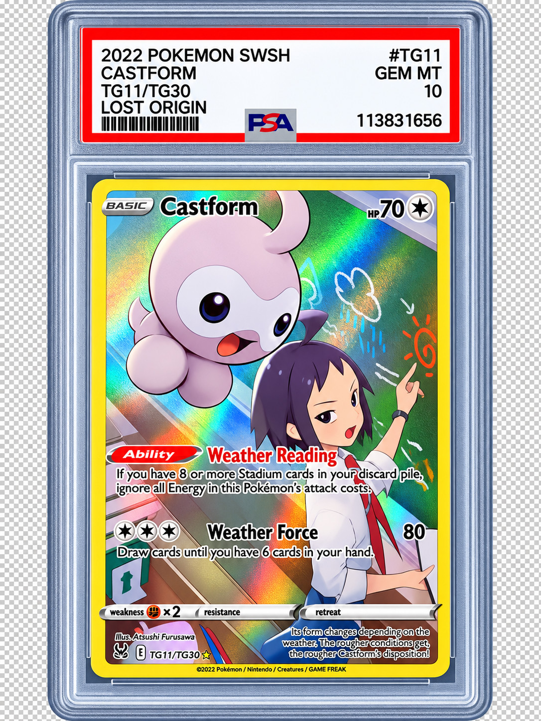 2022 Pokemon SWSH Castform PSA 10 2022 Pokemon SWSH Castform PSA 10
