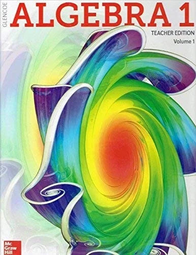 Glencoe Algebra 1 - Teacher Edition Volume 1 (Hardcover, 2018) McGraw Hill