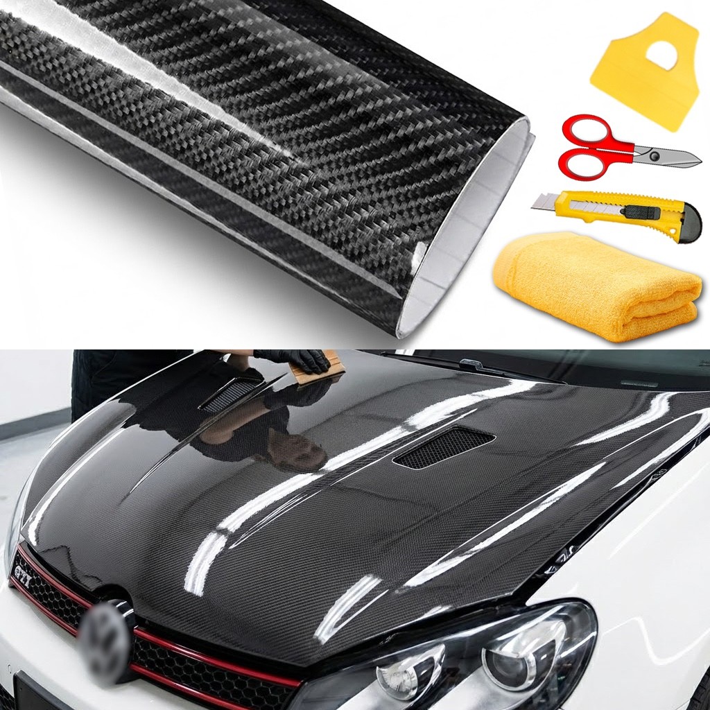 7D Premium Super Gloss Carbon Fiber Vinyl Film Wrap Bubble Free Air Release 6D 7D Premium Super Gloss Carbon Fiber Vinyl Film Wrap Bubble Free Air Release 6D