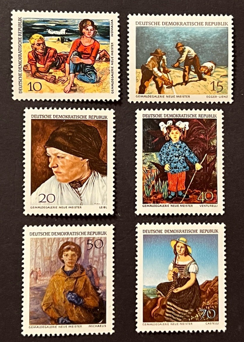 Travelstamps: 1968 Germany DDR Stamps Scott #1032-1037 Dresden Paintings MNH OG Travelstamps: 1968 Germany DDR Stamps Scott #1032-1037 Dresden Paintings MNH OG