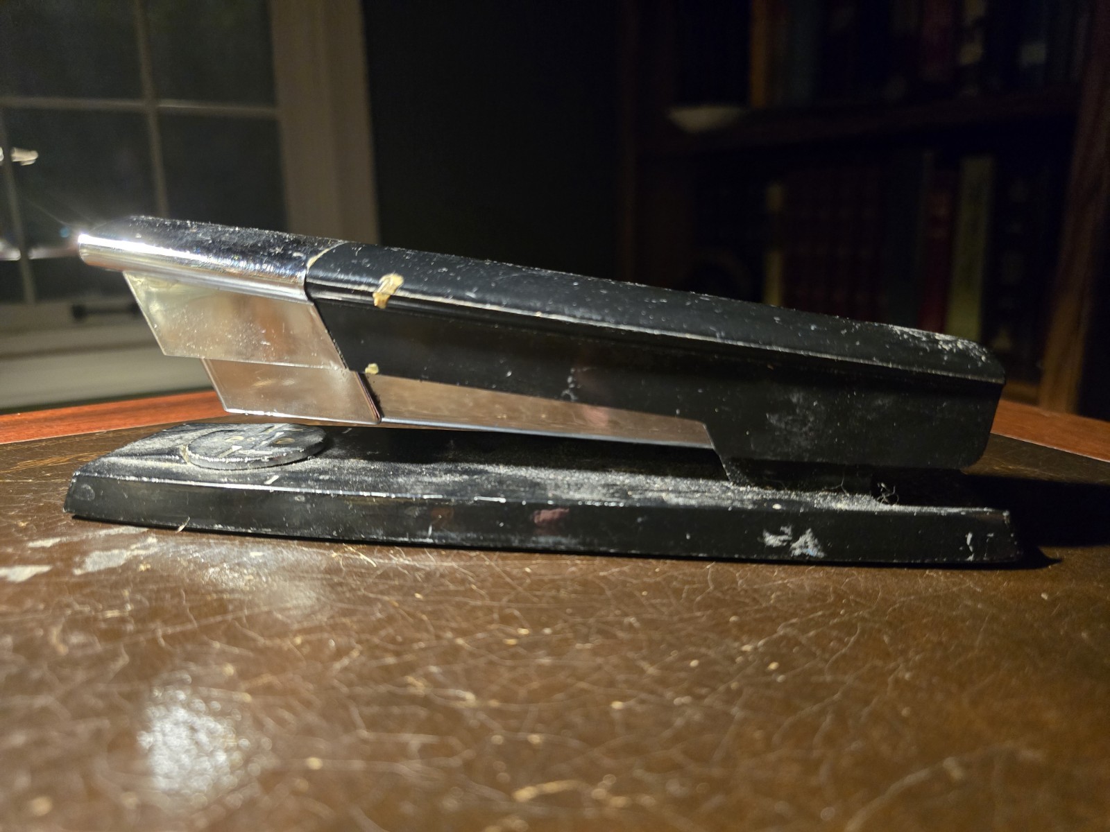 Vintage 1960s Swingline 333 Executive Stapler Black Chrome MCM Office USA