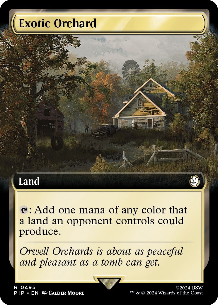 Exotic Orchard (Extended Art) #495 *Foil* (NM) (PIP) MTG