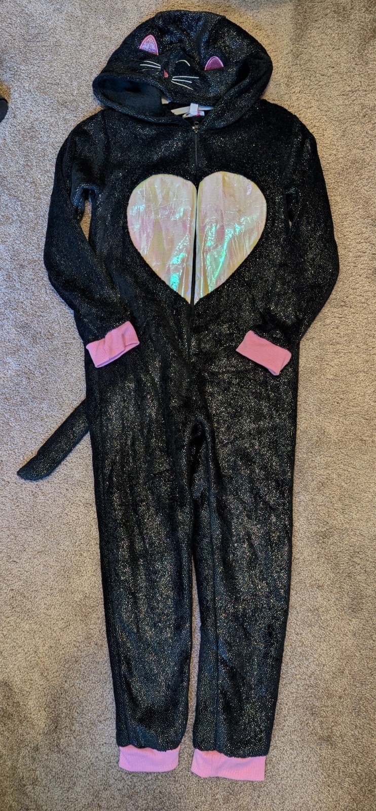 Bmagical by Btween Girls Black Cat Hooded Zip-Up Costume Jumpsuit Size 8 NWOT Bmagical by Btween Girls Black Cat Hooded Zip-Up Costume Jumpsuit Size 8 NWOT