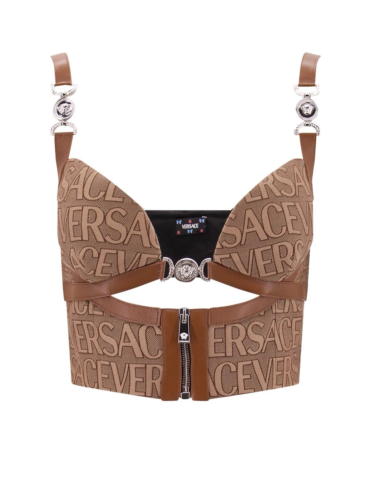 Versace Brown Logo Corset Versace Brown Logo Corset