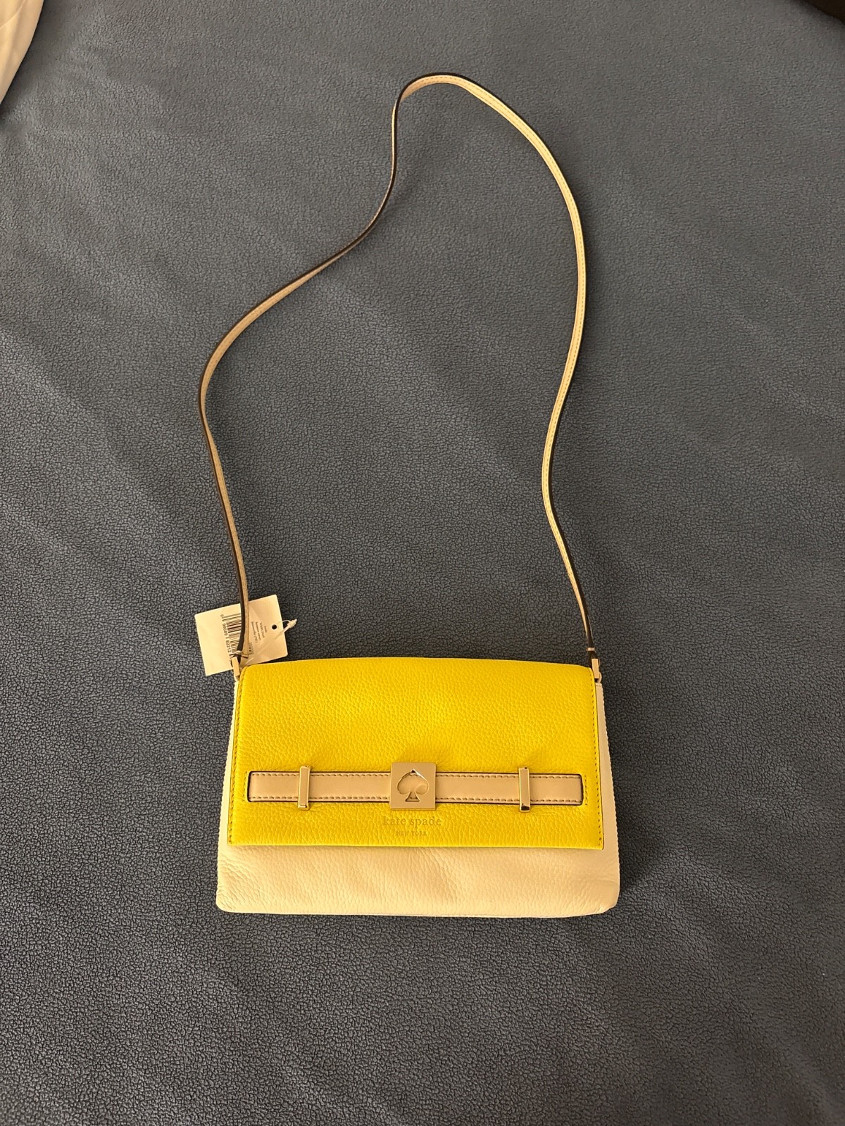 NWT Kate Spade Leather Crossbody Purse Loula Houston Street