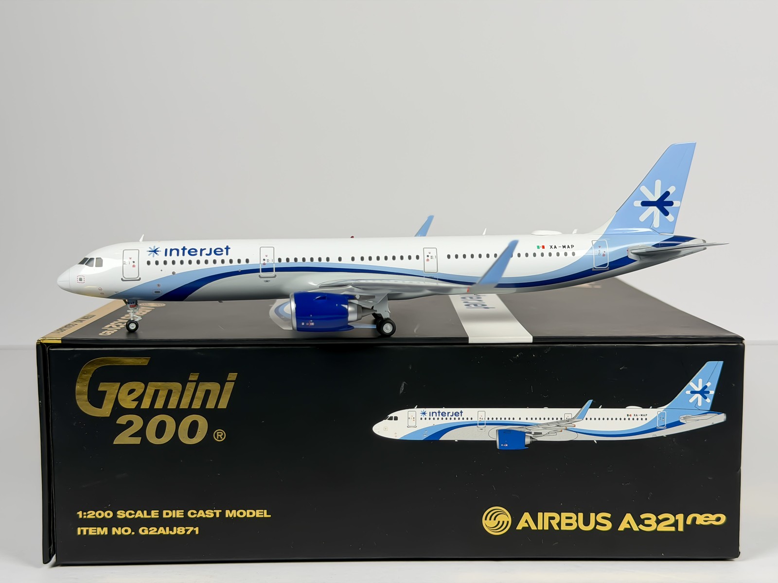 Interjet Airbus A321neo 1:200 Gemini Jets XA-MAP (G2AIJ871) Interjet Airbus A321neo 1:200 Gemini Jets XA-MAP (G2AIJ871)