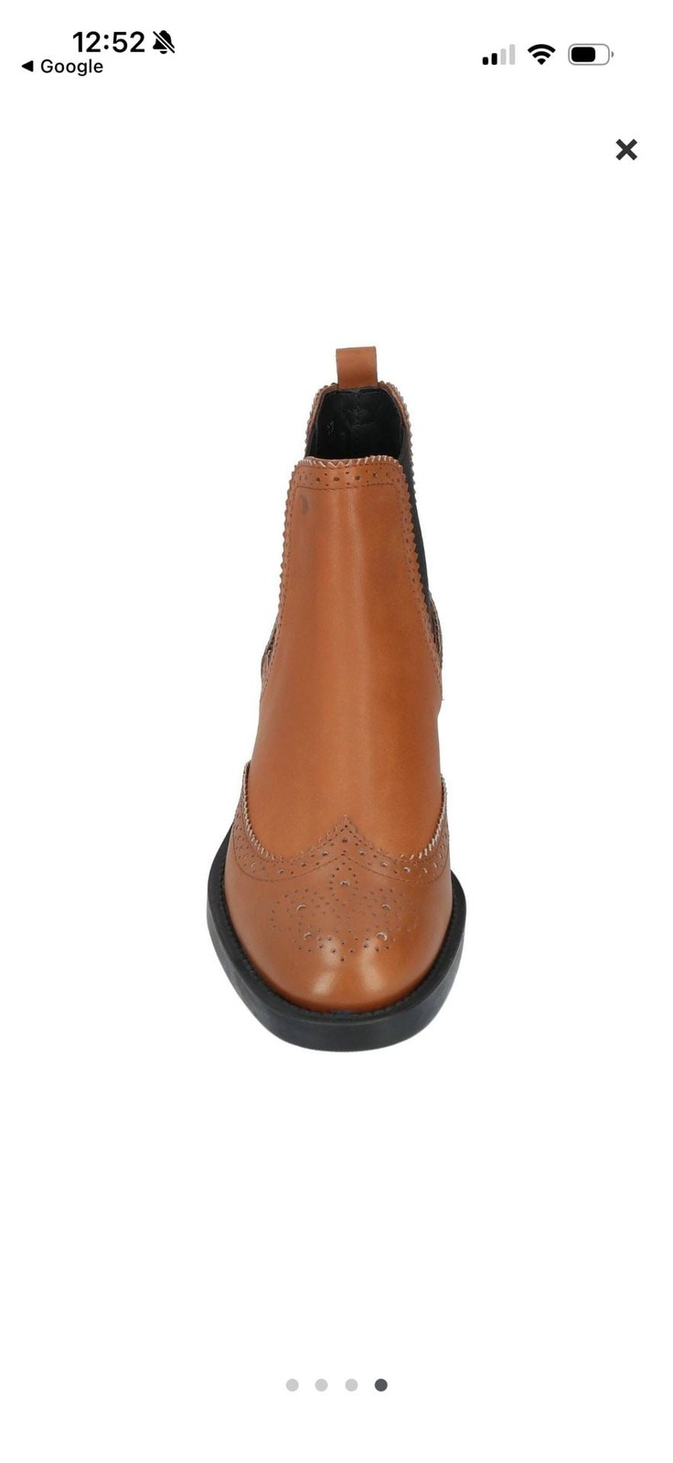Tod\'s Tan Leather Wingtip Brogue Chelsea Boots Size 37.5 Tod\'s Tan Leather Wingtip Brogue Chelsea Boots Size 37.5