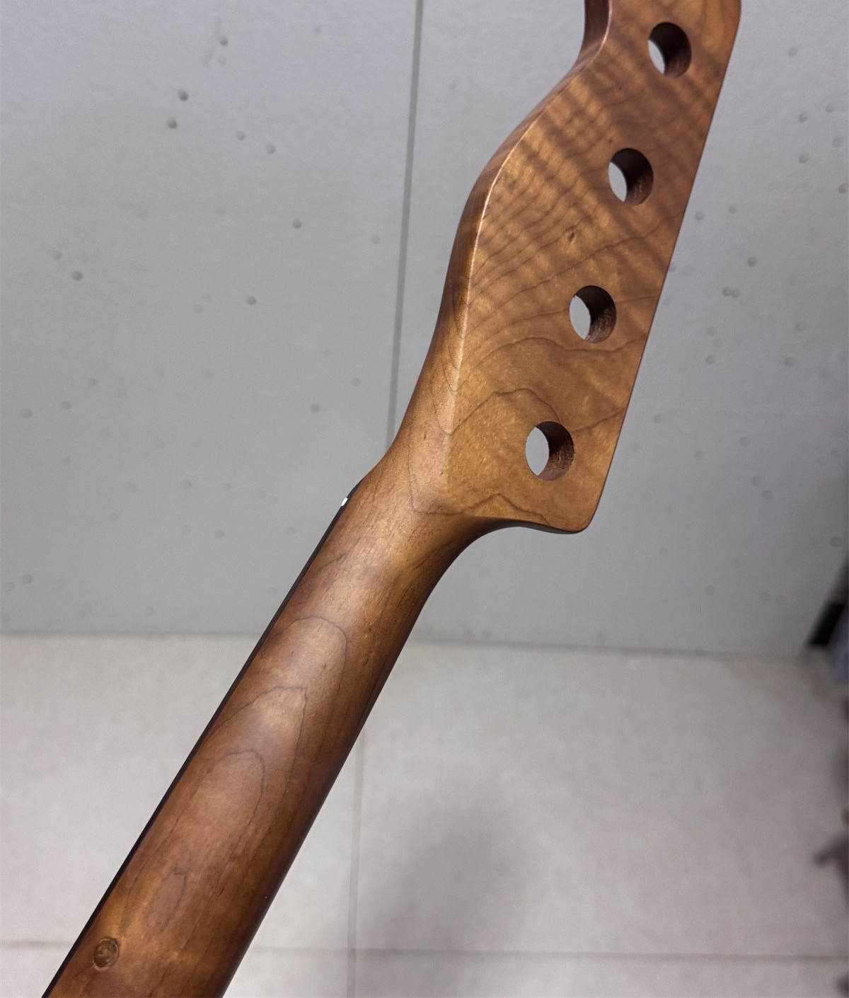 AAA 4 string Roasted Flame Maple BASS guitar neck part 20 Fret 34inch Replace