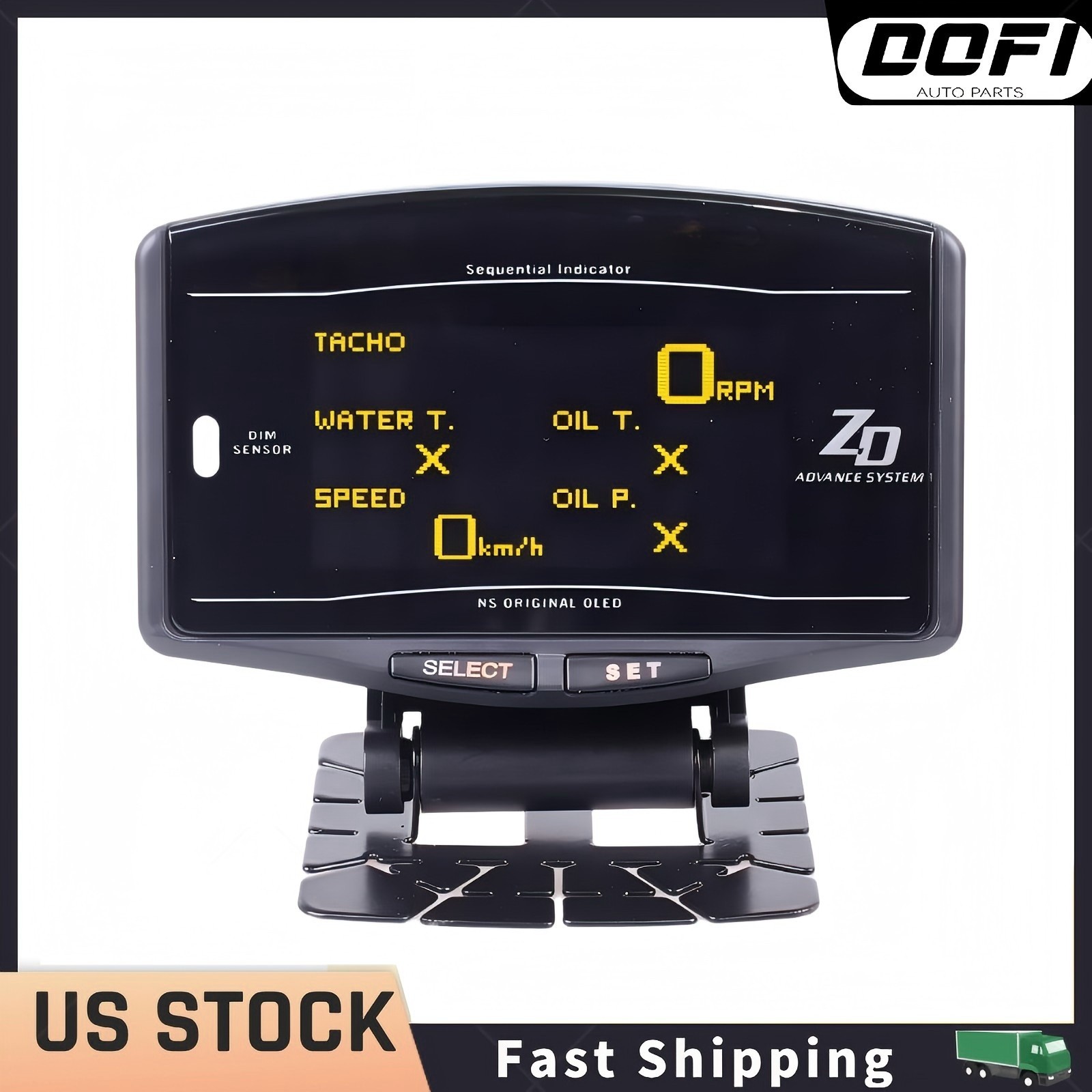 Advance 10 in 1 BF CR C2 ZD Link Meter Digital Auto Gauge w/ Electronic Sensors