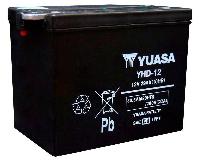 Yuasa For YHD-12 Yumicron CX 12-Volt Powersports Battery With Enhanced Cranking
