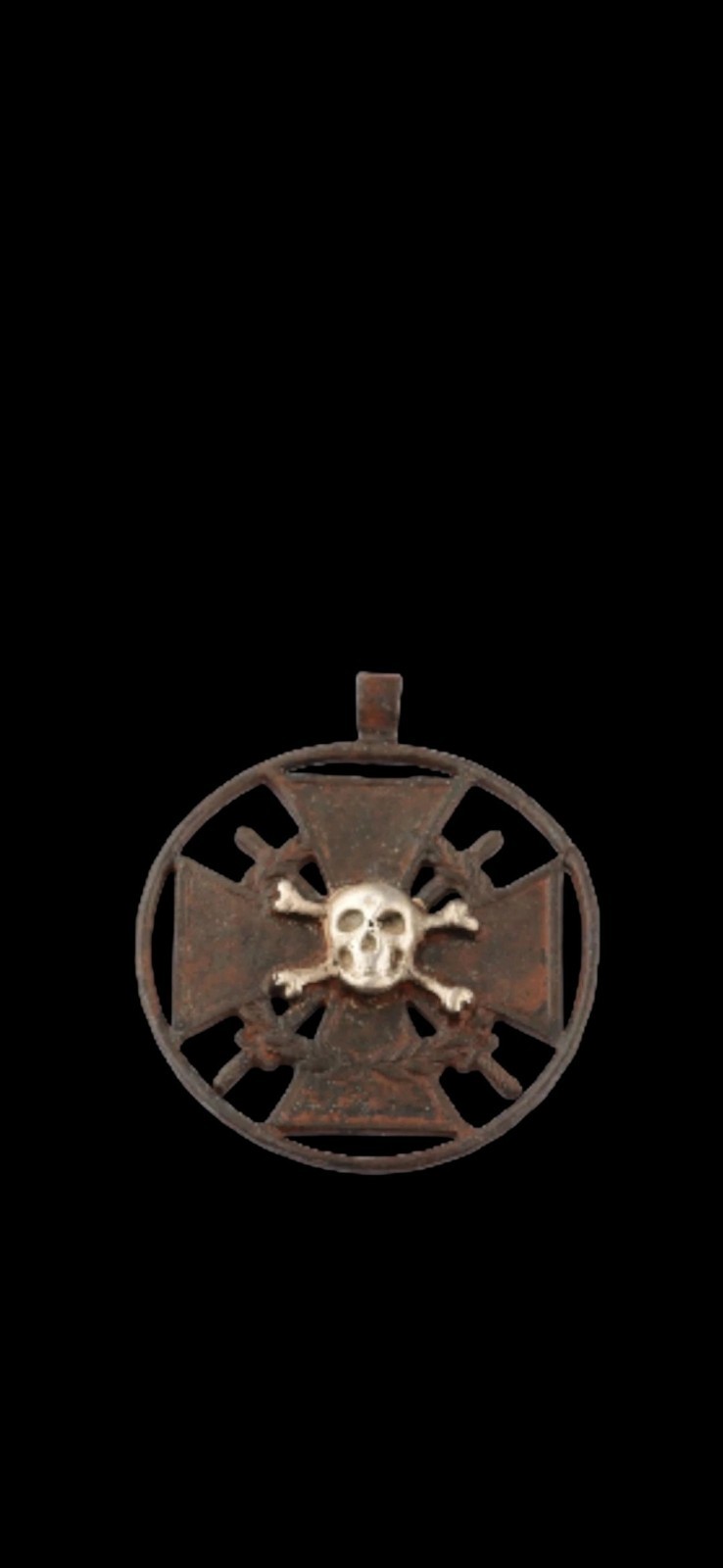 Antique WWII Ww2 Era Central European  Unique Pendant