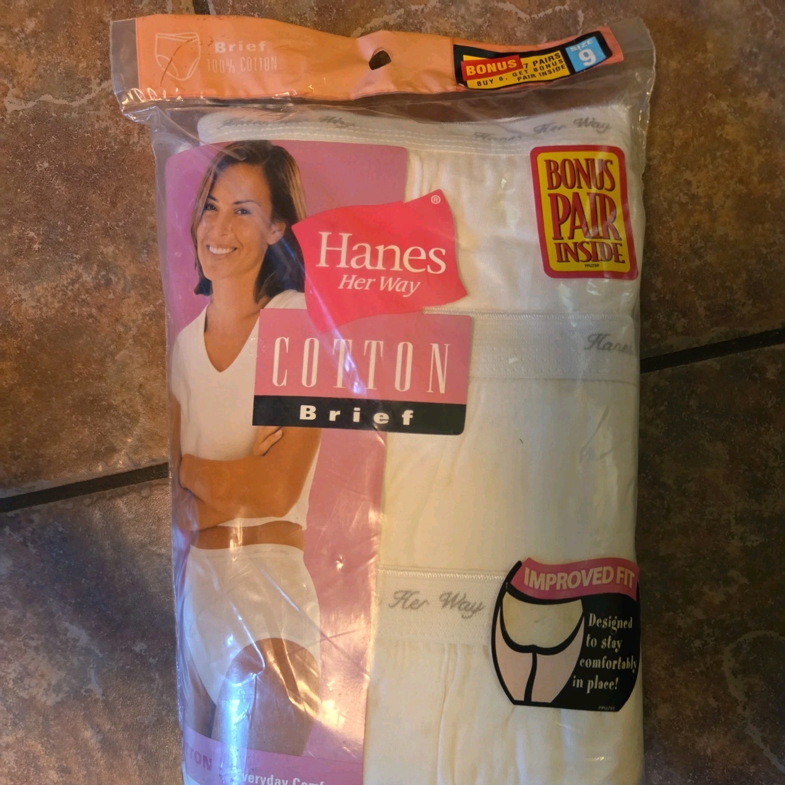 Vintage 2003 Hanes Her Way Cotton Brief Panties 7 Pair Size 9 NEW IN PACKAGE Vintage 2003 Hanes Her Way Cotton Brief Panties 7 Pair Size 9 NEW IN PACKAGE