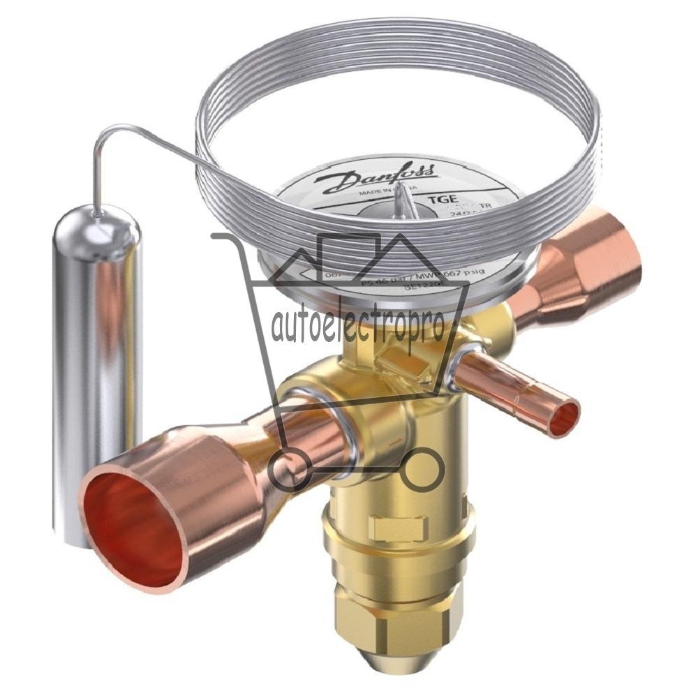 Danfoss 067N9412 15TR Thermostatic expansion valve, TGE, R22,R407C, 7/8x1 1/8 in