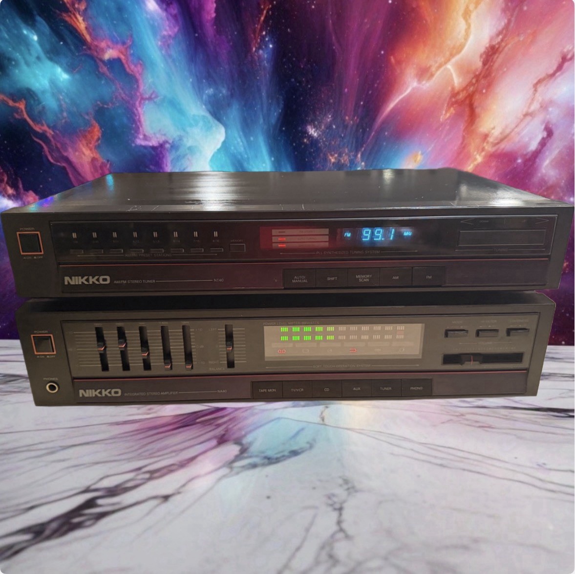 Nikko NA-40 Integrated Amplifier & NT-40 AM FM Stereo Tuner Serviced V Rare 🔥🎶 Nikko NA-40 Integrated Amplifier & NT-40 AM FM Stereo Tuner Serviced V Rare 🔥🎶