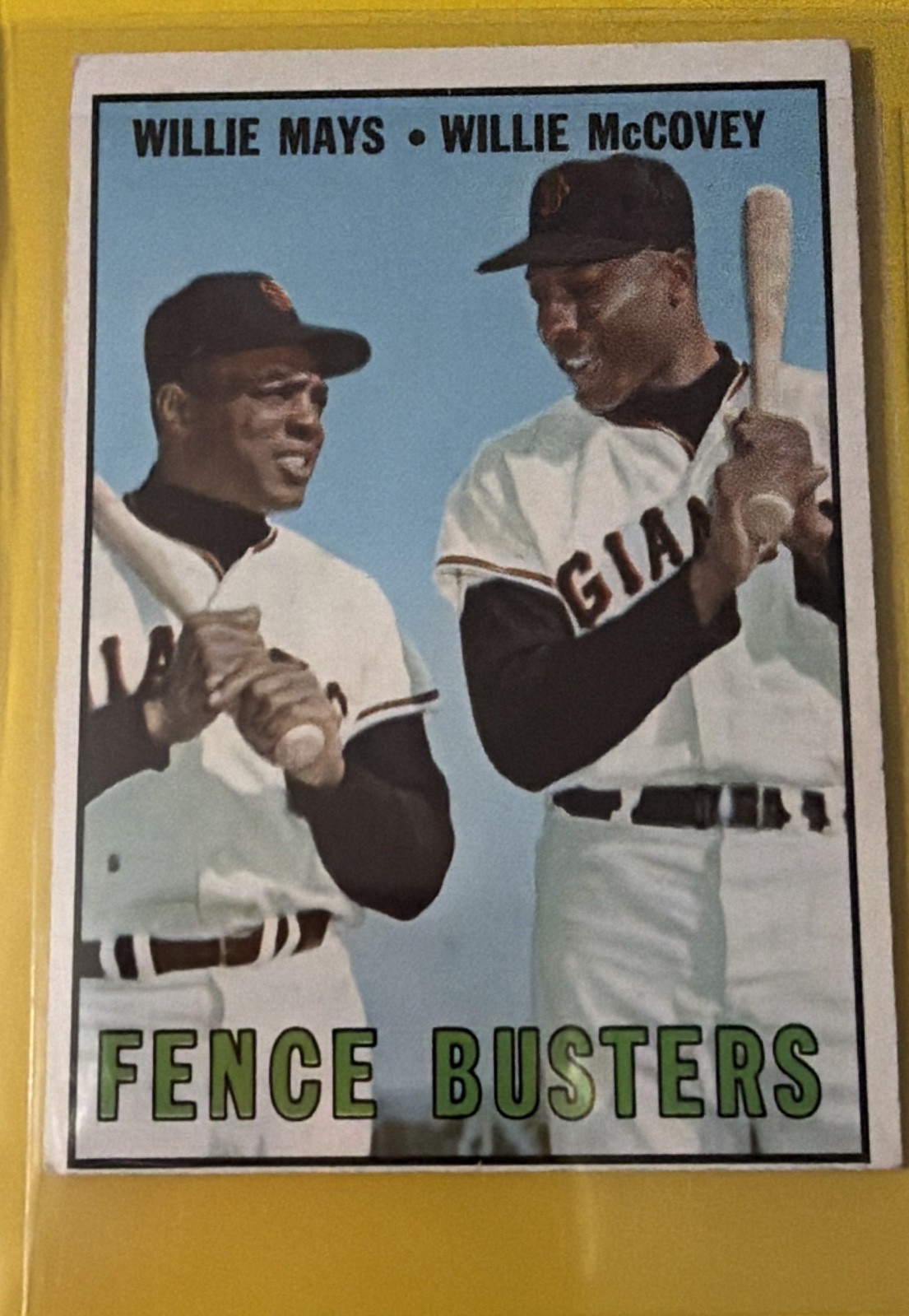 1967 Topps - Willie Mays, Willie McCovey #423 1967 Topps - Willie Mays, Willie McCovey #423