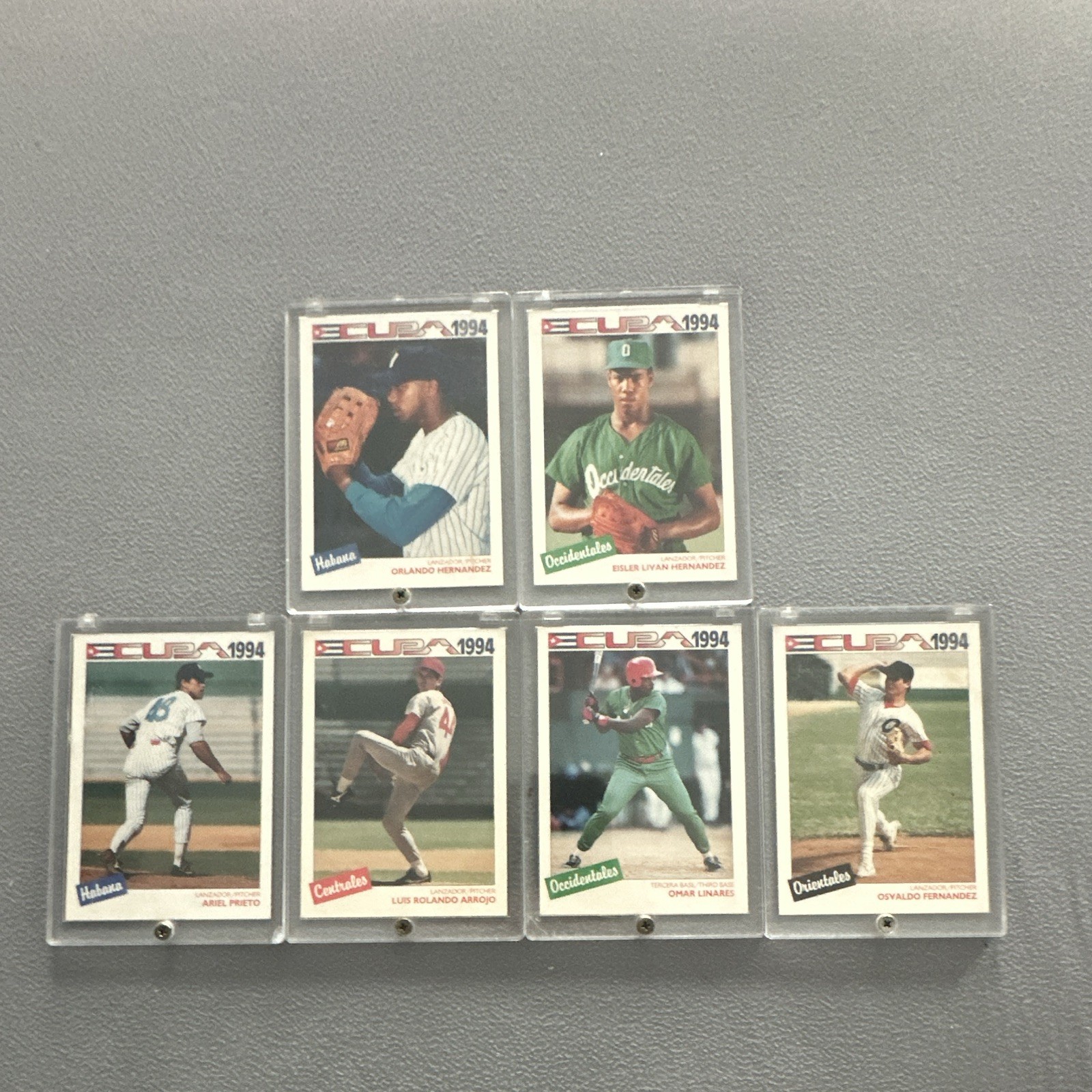  1994 Cuban League Baseball Card Lot of 6