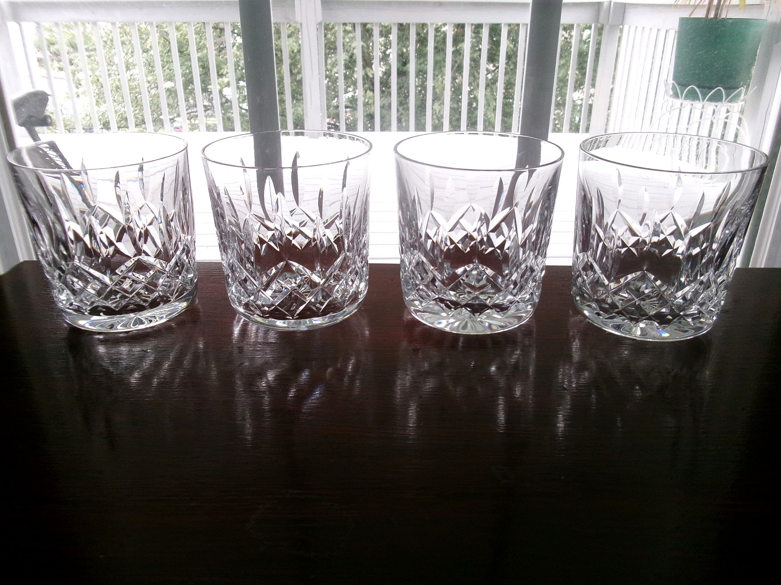 4 Waterford Crystal LISMORE OLD FASHIONED WHISKEY GLASSES 3 3/8 4 Waterford Crystal LISMORE OLD FASHIONED WHISKEY GLASSES 3 3/8